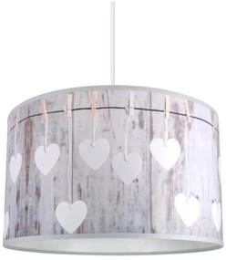 Lampadario a sospensione con filo HEART 1xE27/60W/230V