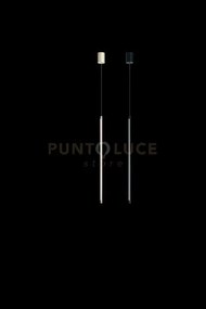 Sospensione genius a led 3000k 20lm  12w singola verticale nero dim...