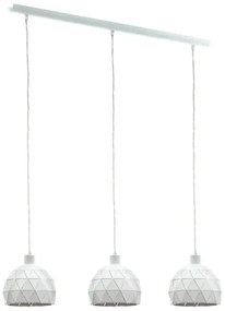 Eglo 97857 - Lampadario a sospensione con filo ROCCAFORTE 3xE14/40W/230V
