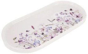 Piatto da portata bianco/viola in porcellana Louka – Orion