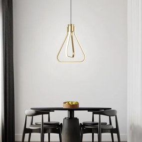 Lampadario LED sospeso ZING LED/19W/230V, finitura oro