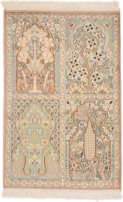 Cashmere Silk Tappeto orientale 100 x 70 (Indian) Annodato A Mano