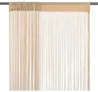 2 Pz Tende a Fili 100x250 cm Beige 132404