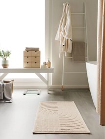 benuta Nest Tappeto da bagno Jojo Beige 50x80 cm - Tappeto design moderno soggiorno