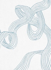 Rebel Walls Carta da parati panoramica Stripes - Light Blue