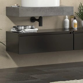 Kamalu - composizione bagno con 2 mobiletti 80 cm e mensolone 80 cm | kam-kk803