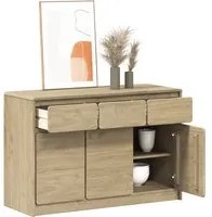 Credenza SAUDA Rovere 114x43x75,5 cm in Legno Massello di Pino 377601