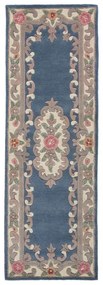 Tappeto in lana blu 67x210 cm Aubusson - Flair Rugs
