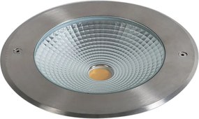 Set di 2 faretti da terra moderni in acciaio con LED 20W - Bridge