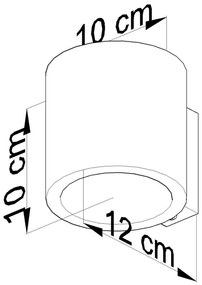Applique da Parete in Legno Naturale ORBIS 1 G9 da interno