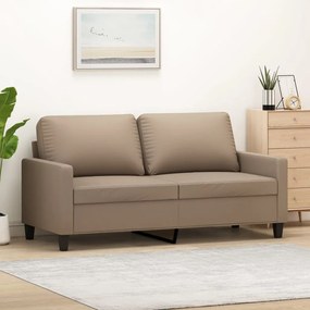 Divano A 2 Posti Cappuccino 140 Cm İn Similpelle /
