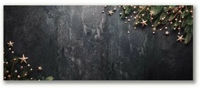 Quadro su tela Ornamenti di stelle di Natale dell'albero di Natale 100x50 cm