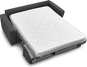 Divano in grigio scuro allungabile con rivestimento in velluto a coste 195 cm Monaco – Bobochic Paris