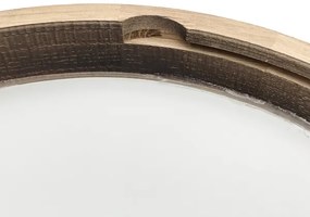 Plafoniera LED OAK SMOKY SLIM, 36W/230V, 4000K, Ø 37 cm, rovere/marrone scuro