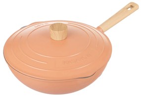 Wok 28 cm con coperchio rosa Pot Art