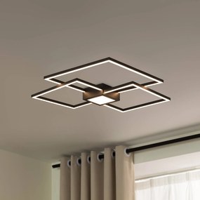 Lindby Duetto plafoniera LED antracite 38W