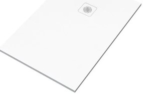 Piatto doccia SENSEA in composito minerale di resina gelificata Remix V3 bianco L 80 x L 120 x H 2.6 cm opaco