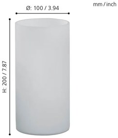 Eglo 81827 - Lampada da tavolo GEO 1xE14/60W/230V