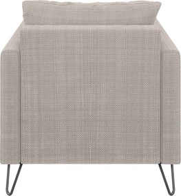 Poltrona marrone chiaro con rivestimento in ciniglia Freya – Ropez