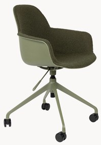 Sedia da scrivania in bouclé Albert, regolabile in altezza