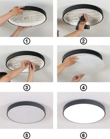 Plafoniera LED FELIZ LED/30W/230V 4000K diametro 30 cm nero