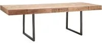 Tavolo da Pranzo Mumbai Allungabile cm 160-240x90x77 cm in Legno e Ferro