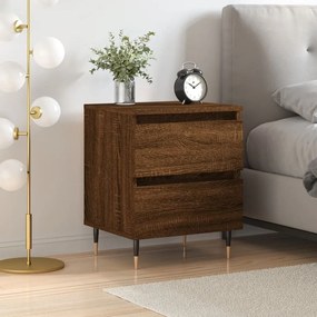 Comodino Rovere Marrone 40x35x50 Cm İn Legno Multistrato /