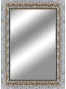 Specchio rettangolare in legno argento 98 x 138 cm