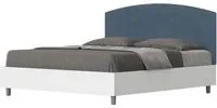 Letto Matrimoniale 160x190 cm con Rete e Contenitore Antilia Blu