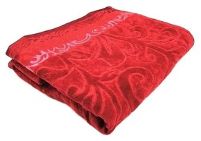 Asciugamano rosso in cotone 70x140 cm Skyline - JAHU collections