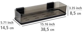 WENKO 71446800 - Mensola VACUUM-LOC QUADRO ED 38,5x14,5 cm nera