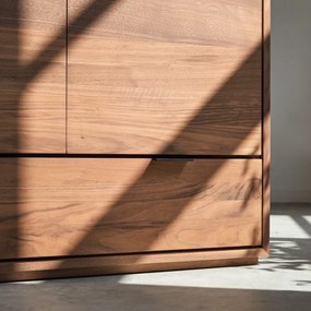 Tikamoon - Credenza in legno di noce massello 200 Senson