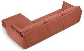 Divano angolare rosso (angolo destro) Vanda - Mazzini Sofas