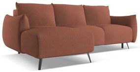 Divano angolare rosa (con penisola a sinistra) Malie – Makamii