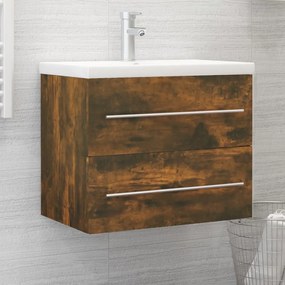 Mobile Lavabo Rovere Fumo 60x38,5x48 Cm İn Legno Multistrato /