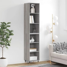 Credenza Grigio Sonoma 34,5x32,5x180 cm in Legno Multistrato