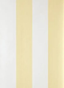 Farrow & Ball Carta da parati Broad Stripe - All White/ Dayroom Yellow