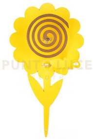 Confezione di 4 porta zampironi da vaso girasole giallo
