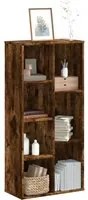 Libreria Rovere Fumo 50x25x105 cm in Legno Multistrato 852793