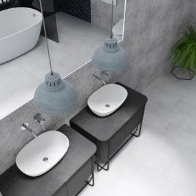 Lampadario a sospensione con filo SVEN 2xE27/15W/230V grigio