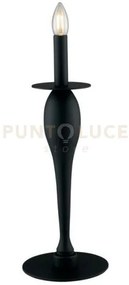 Lume armstrong nero 1 luce attacco e14 18x45cm in metallo