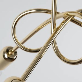 Sollux SL.1437 - Lampadario a plafone LOOP 3xE27/15W/230V oro