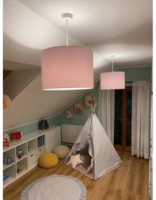 Argon 4136 - Lampadario su corda MAGIC 1xE27/15W/230V rosa