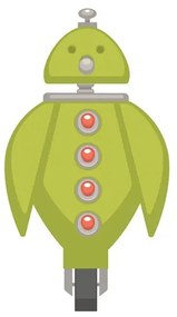 Stampa su tela – Con motivo di robot per bambini