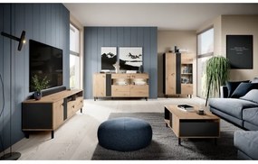 Tavolino da caffè BADIA rovere/antracite