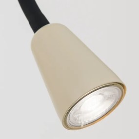 Orion - Lampada da parete flessibile DOTTY dimmerabile 1xGU10/10W/230V beige/nero