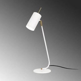 Lampada da tavolo bianca con paralume in metallo (altezza 55 cm) Sivani - Opviq lights