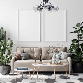 Lampadario a plafone LATIL 5xE27/60W/230V nero