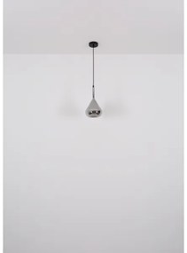 Globo 15542 - Lampadario a sospensione con filo GEEKY 1xE27/60W/230V diametro 20 cm nero