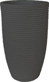 Vaso per piante e fiori BALI in polietilene antracite H 70 cm Ø 41 cm